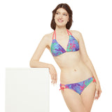 Chainbang- Pacific Oasis Strappy Bikini Set (4 strap color options)