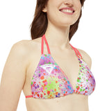Chainbang- Neopaint Strappy Bikini Set