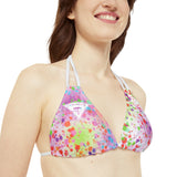 Chainbang- Neopaint Strappy Bikini Set