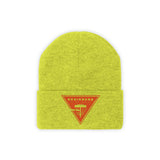 Chainbang-Knit Beanie- Orange logo