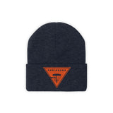 Chainbang-Knit Beanie- Orange logo