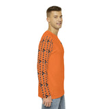 Chainbang-Men's Long Sleeve double stamp orange Jersey