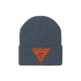 Chainbang-Knit Beanie- Orange logo