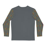 Chainbang-Men's Long Sleeve Dark Grey w/Rasta Logo Shirt