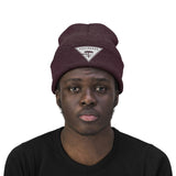 Chainbang-Knit Beanie- White logo