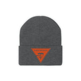 Chainbang-Knit Beanie- Orange logo