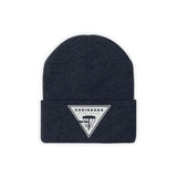 Chainbang-Knit Beanie- White logo