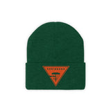Chainbang-Knit Beanie- Orange logo