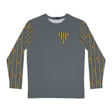 Chainbang-Men's Long Sleeve Dark Grey w/Rasta Logo Shirt