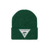 Chainbang-Knit Beanie- White logo