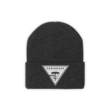 Chainbang-Knit Beanie- White logo