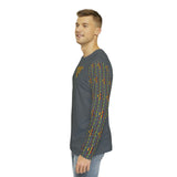 Chainbang-Men's Long Sleeve Dark Grey w/Rasta Logo Shirt