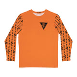 Chainbang-Men's Long Sleeve Orange w/Black Logo Shirt