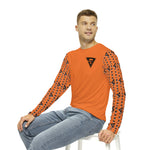 Chainbang-Men's Long Sleeve double stamp orange Jersey