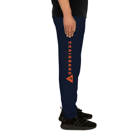 Chainbang-Unisex Joggers Orange logo on right leg